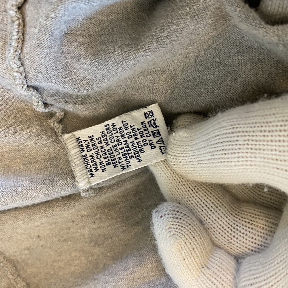 VTG Polo Ralph Lauren 1/4 Zip Unique 90s Shirt Men Large Gray Cotton USA SS READ - Picture 9 of 11